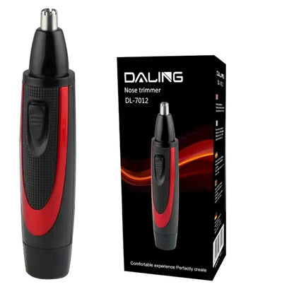 Men's Electric Nose and Ear Hair Trimmer with Battery Power for Effortless Grooming