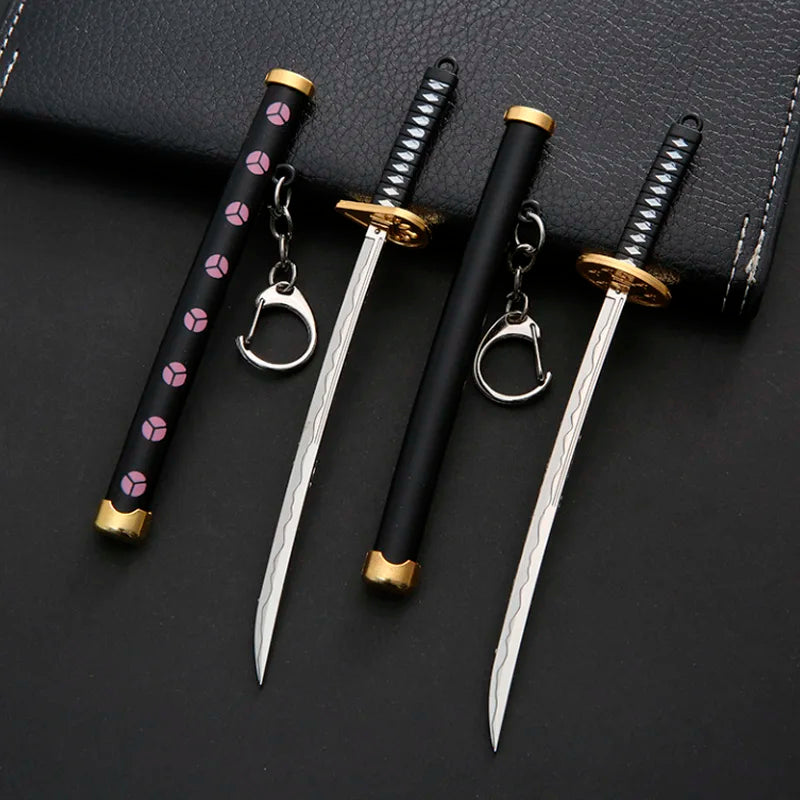 Mini Roronoa Zoro Sword Keychain for One Piece Fans