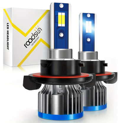 Ultra-Bright H13 LED Canbus Headlights with 3000 Lumen Output and 6000K Color Temperature