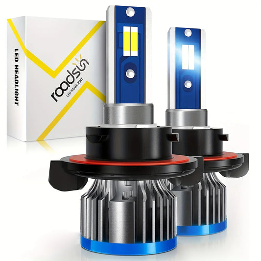 Ultra-Bright H13 LED Canbus Headlights with 3000 Lumen Output and 6000K Color Temperature