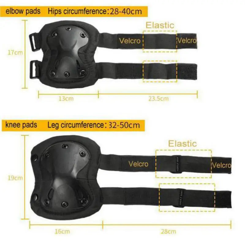 Unisex Camo Tactical KneePad Elbow Pads Safety Gear Kneecap