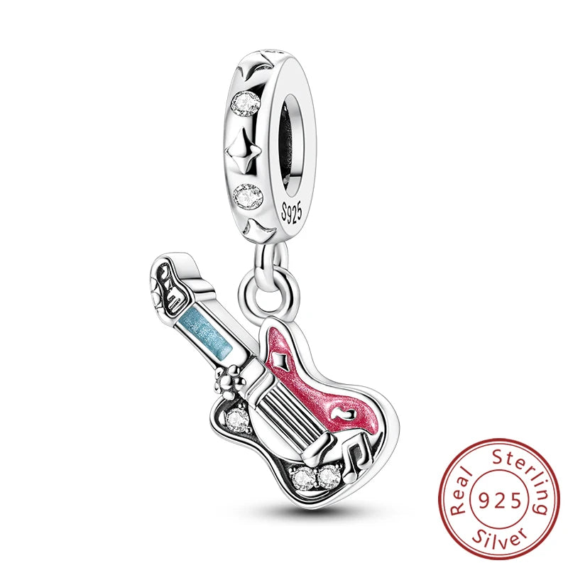 Sterling Silver Charms Set for DIY Pendant Bracelets Creative Jewelry Collection KSC414