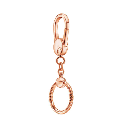 Silver Elegance Key Ring DIY Jewelry Accessory for Women 925 Sterling Silver N-HYC573RG