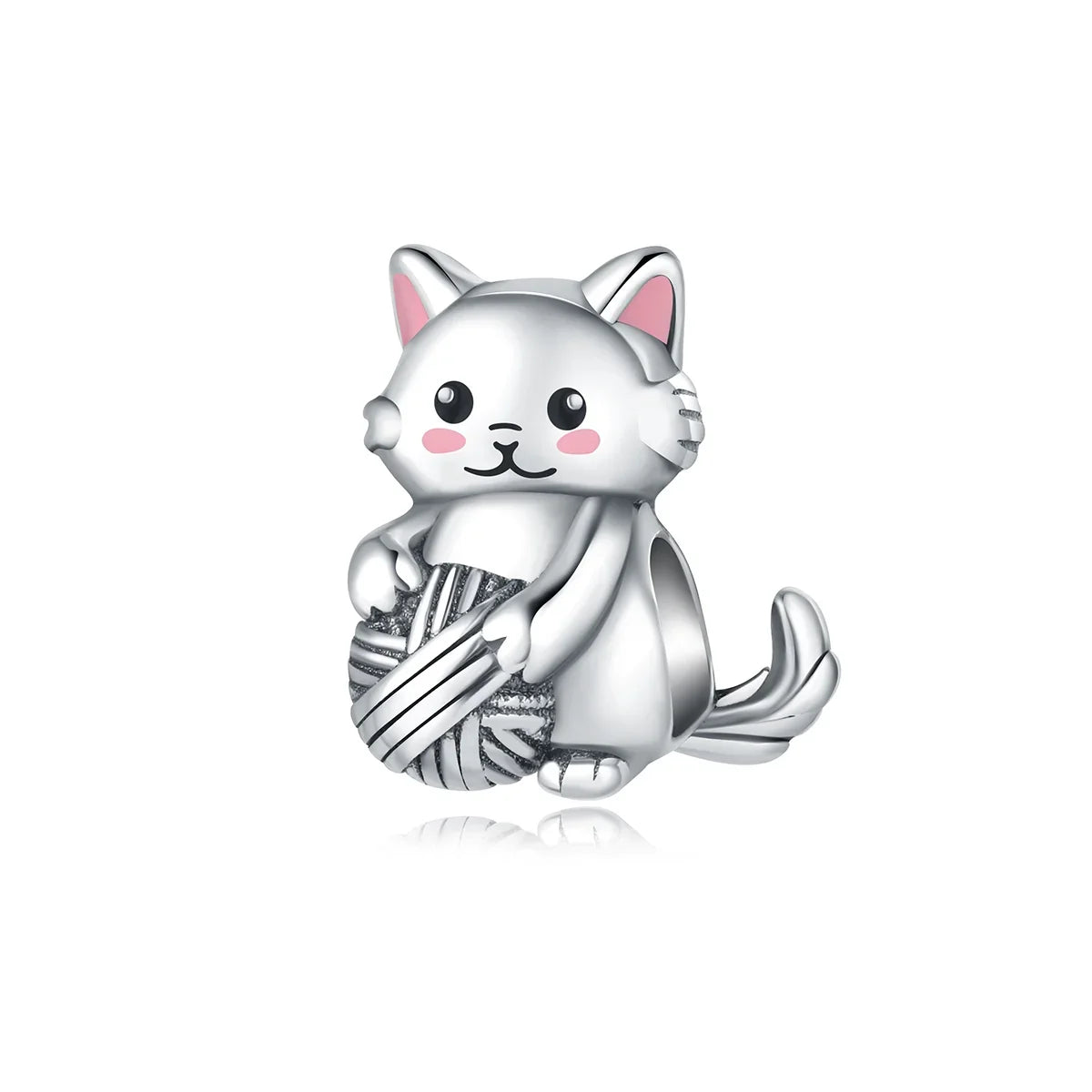 Original 925 Sterling Silver Cat Claw Charms with Zircon Accents Money Attract Earrings and DIY Necklace Bracelet Beads Gift Jewelry