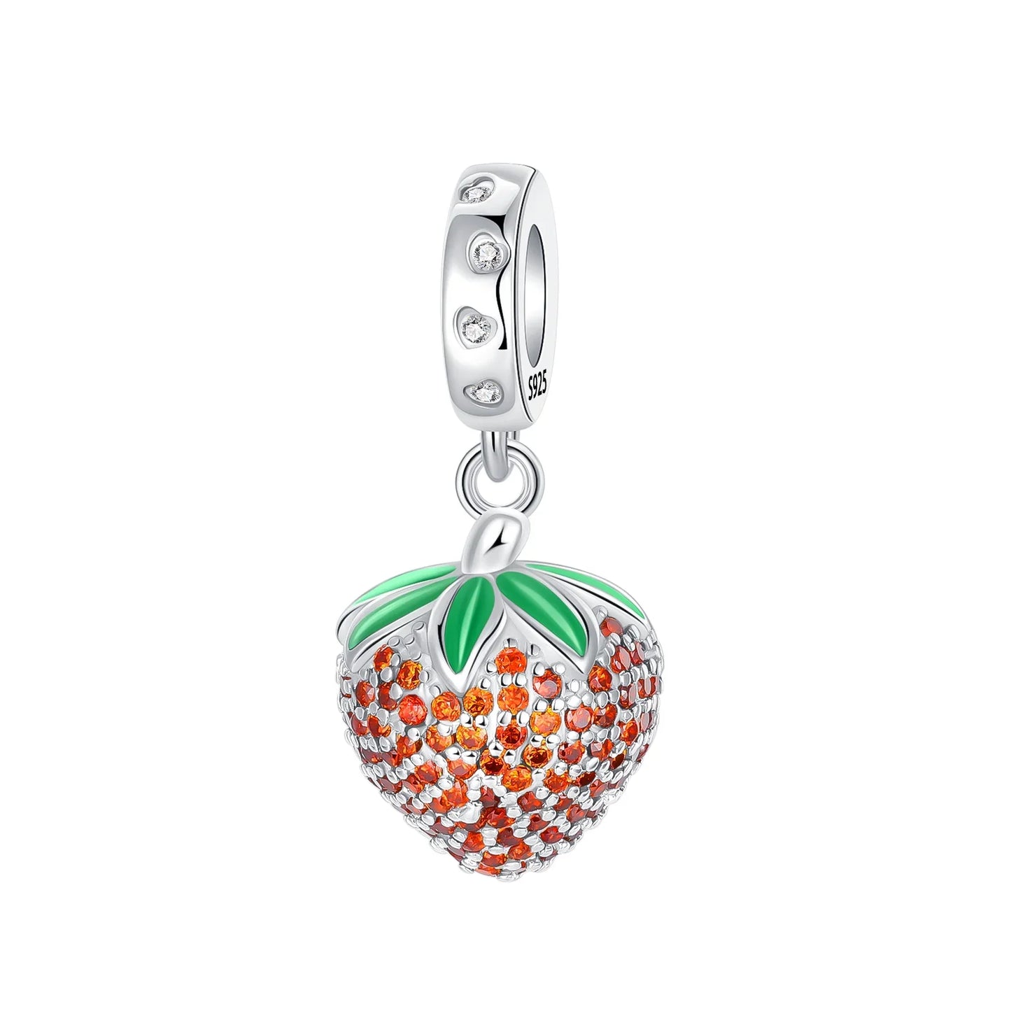 925 Sterling Silver Summer Charms Beads Ice Cream Fruit Candy Cake Zircon DIY Jewelry for Necklace and Bracelet Gifts