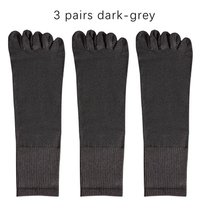 Mens Split Toe Cotton Crew Socks Moisture Wicking Freshness