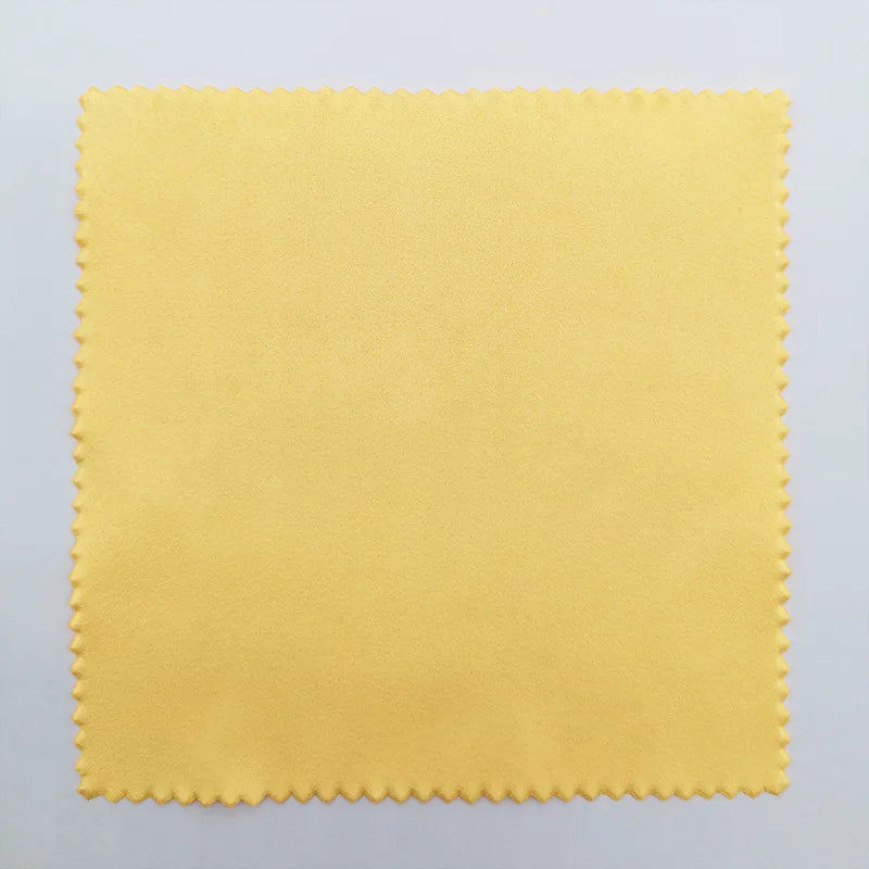Zavorohin Soft Microfiber Suede Cleaning Cloths for Glasses and Jewelry, 100 Pack, Custom Logo Options