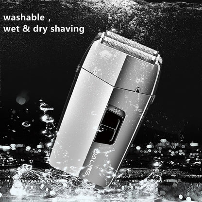 Washable Powerful Electric Shaver For Men With Stainless Steel Blades Wet And Dry Shaving Machine Rechargeable Bald Head And Beard Care