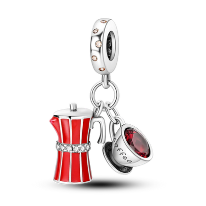 Silver Plated Eternal Symbol Charms Luminous Star Beads Love Dangle Safety Chain for Original Bracelet DIY Jewelry