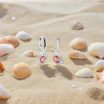 925 Sterling Silver Luxury Heart Sun Moon Stud Earrings Bow Butterfly Crab Clip Set for Women Party Jewelry Gifts