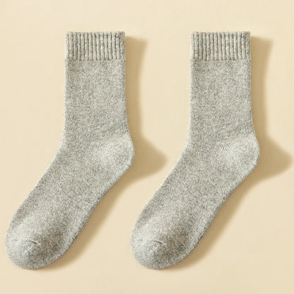 Thick Merino Wool Men Winter Crew Socks Warm Thermal