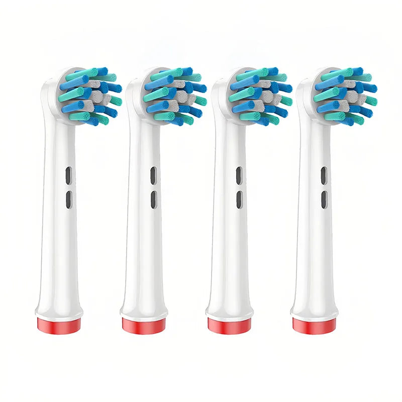 4pcs EB50 Cross Action Replacement Brush Heads For Oral B