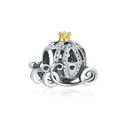 Exquisite 925 Silver Pumpkin Kettle Cup Firefly Butterfly Pendant for European Original Bracelet DIY Jewelry