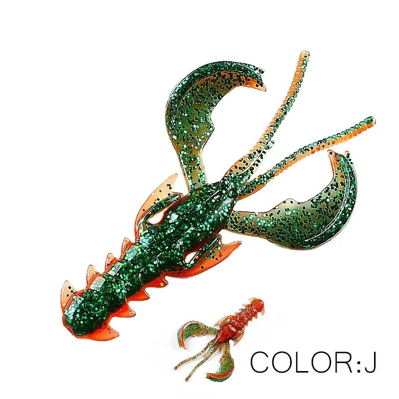65mm 10pcs Lobster Soft Lure Bionic Shrimp Fishing Bait J