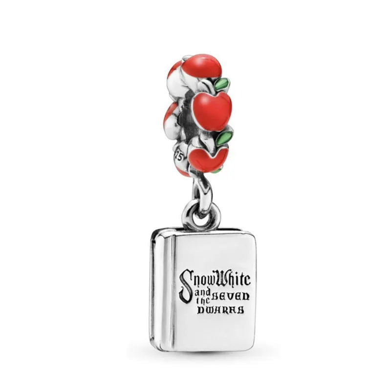 Yinyang Flower Clover Pendant 925 Silver Amulet for Bracelets DIY Jewelry Gift B1691