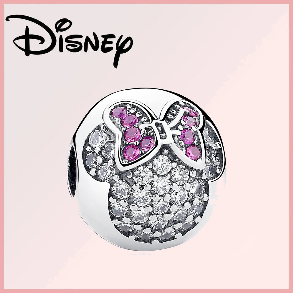 Disney 925 Sterling Silver Stitch Minnie Winnie Dangle