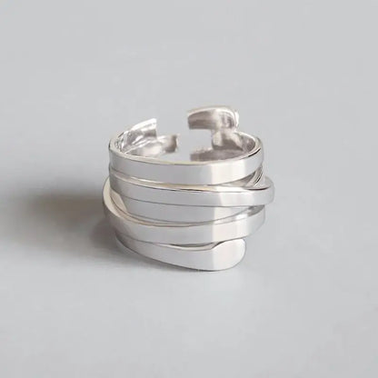 BF Club 925 Sterling Silver Rings for Women Simple Gold Star Fashion Jewelry Yellow resizable