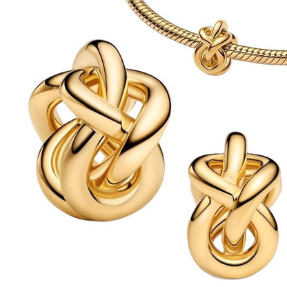 Original 925 Sterling Silver Four Leaf Clover and Heart Double Dangle Charm for Necklace and Bracelet Friendship Jewelry with Zircon Accents