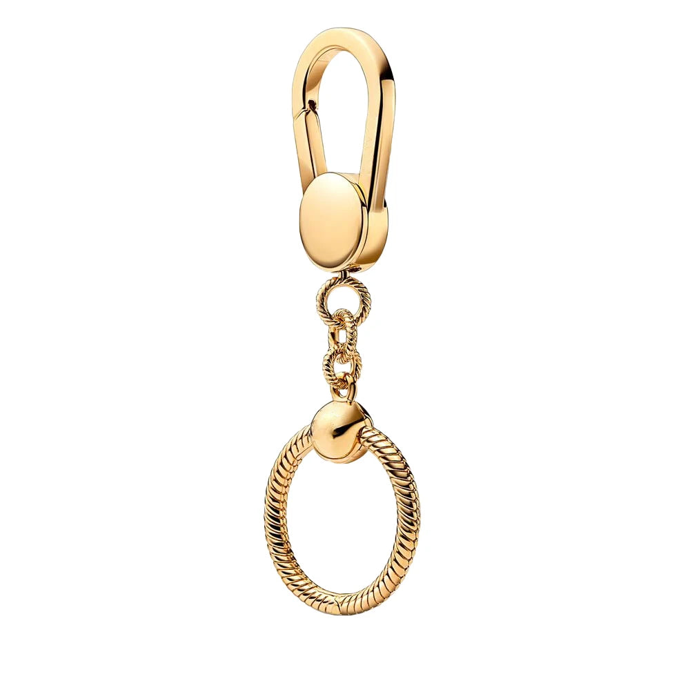 Silver Elegance Key Ring DIY Jewelry Accessory for Women 925 Sterling Silver N-HYC572G