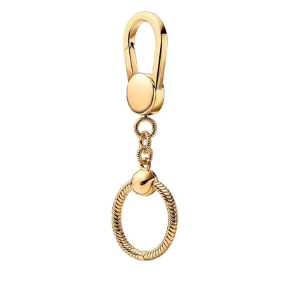 Silver Elegance Key Ring DIY Jewelry Accessory for Women 925 Sterling Silver N-HYC572G