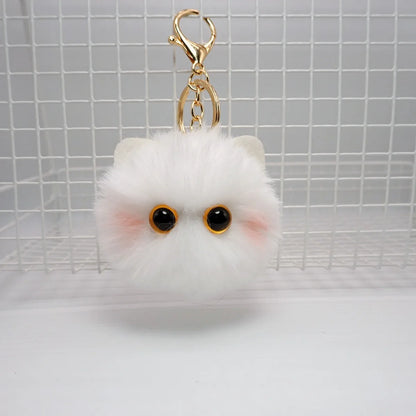 CuteCat Plush Keychain Adorable Cartoon Doll Pendant for Bags and Keys Top Rated Youth Accessory