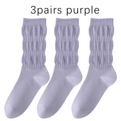 3 Pairs Antibacterial Breathable Seamless Socks Women