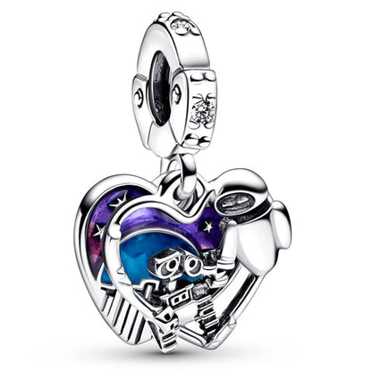 Disney Mickey and Minnie Ice and Snow Princess Charm Pendant for DIY Jewelry DL-026