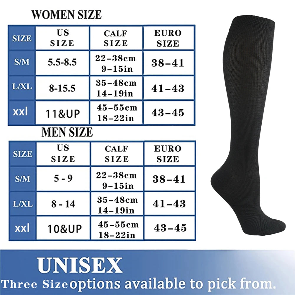 Varicose Compression Socks For Sports Travel Anti Fatigue