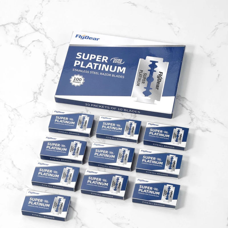 Stainless Steel Double-Sided Razor Blade Precision Barber Hairdressing Tool
