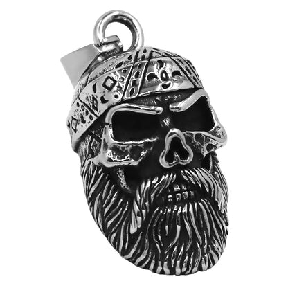Viking Warrior Helmet Pendant Stainless Steel Eagle Cross Jewelry