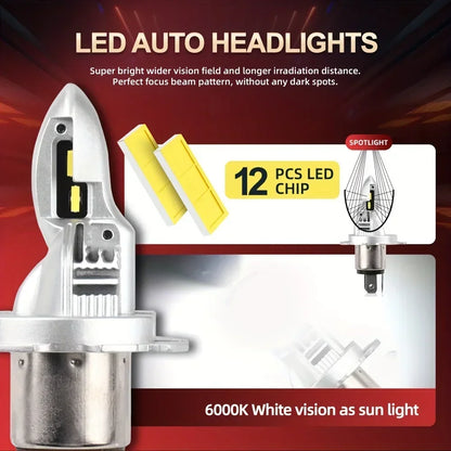 Super Bright LED Fog Lights 30000 Lm 150W 6000K Easy Install with Cooling Fan