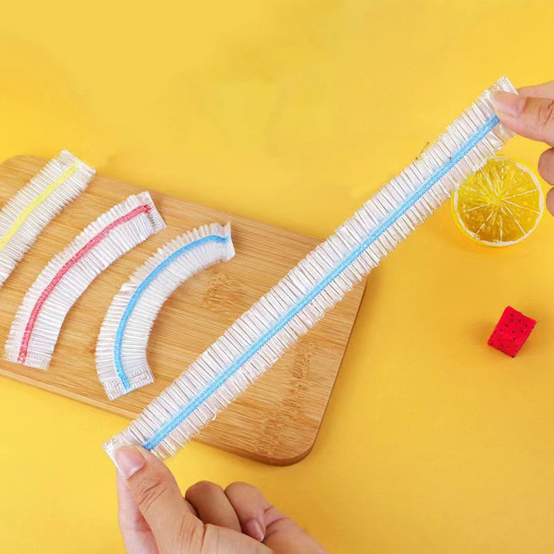 100 to 1000PCS Colorful Disposable Food Covers Fresh Keeping Film Bags Kitchen Storage Bowl Wraps Wholesale