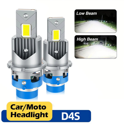 Universal 12V Xenon LED Headlight Bulb Replacement Kit 6000K Brightness with 360 Degree Beam Angle