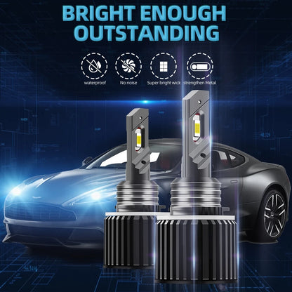2pcs 6000K High Power H15 LED Car Headlight Upgrade Kit 26000LM Fog Lamp Daytime Running Light