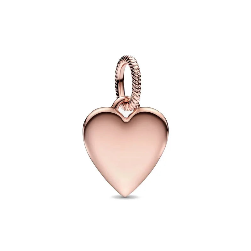 Exquisite 925 Silver Heart-Shaped Dog Paw Beads and Castle Pendant for European Original Bracelet DIY Accessories