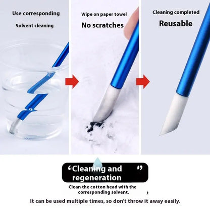 Alloy Panel Line Eraser Wipe Stick Set for Model Assembly Cleaning DIY Tools
