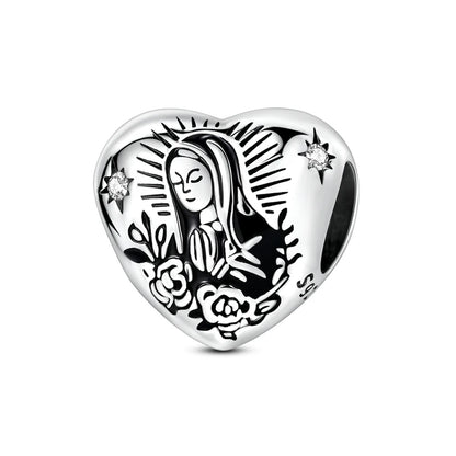 925 Sterling Silver Love Starry Sky Cat Paw Charms Beads