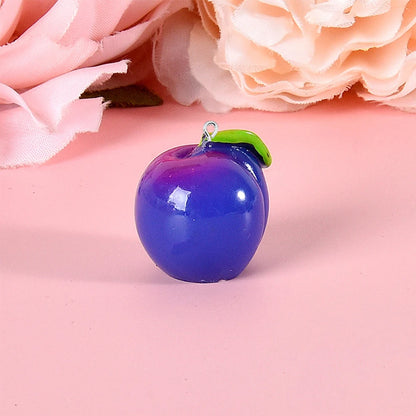 10 Piece 3D Simulated Fruit Flat Back Charms for DIY Jewelry Earrings Bracelets and Hairpins