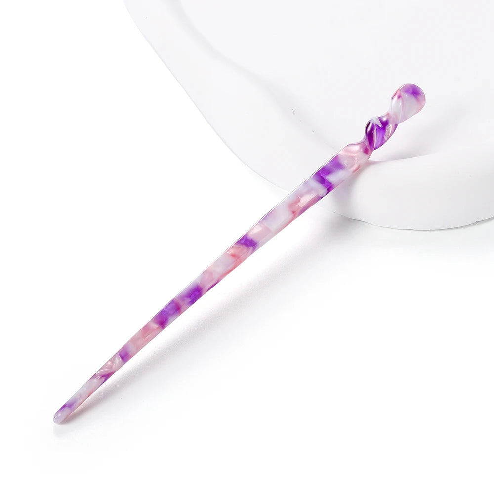 Vintage Chinese Style Acetate Resin Hair Sticks for Women Weddings