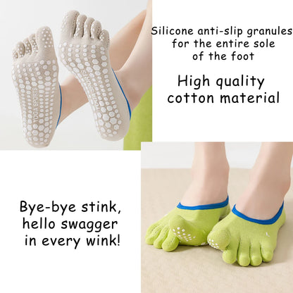 Women Split Toe Yoga Socks Quick Dry Anti Odor No Show