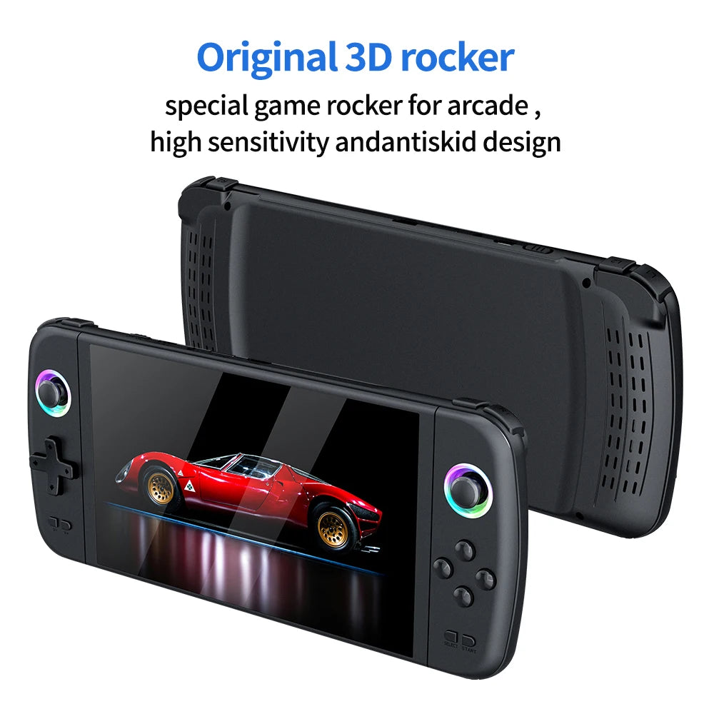 7 Inch Big Screen M27 Portable Retro Handheld Game Console 1024x600 Display Linux EmuElec Support Mini HDMI Over 20000 Games 3000mAh Battery Expandable To 256GB