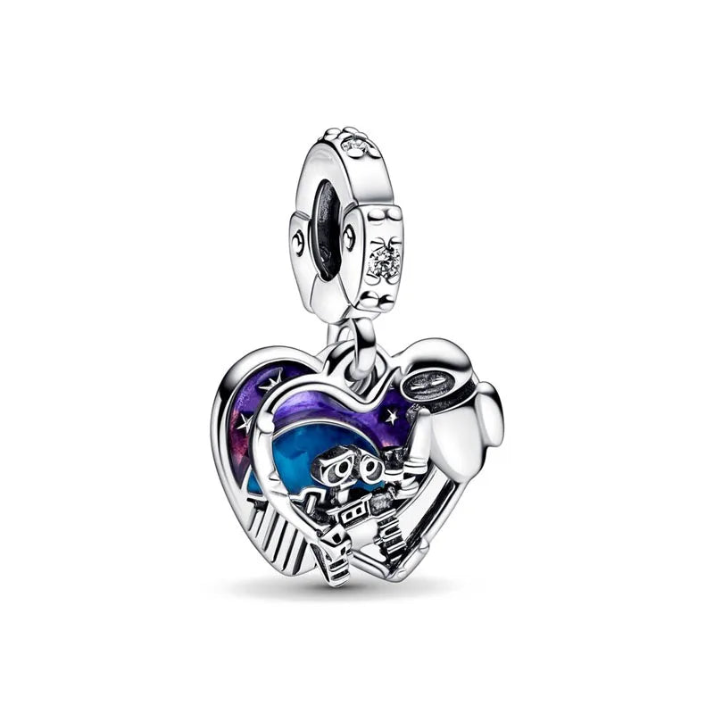 Exquisite 925 Silver Shell Bead Mouse Pendant for European Bracelets – DIY Jewelry Accessory with Zircon