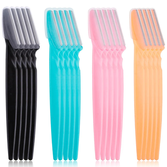 Portable 3/4/10Pcs Eyebrow Trimmer Face Blade Shaver Tools