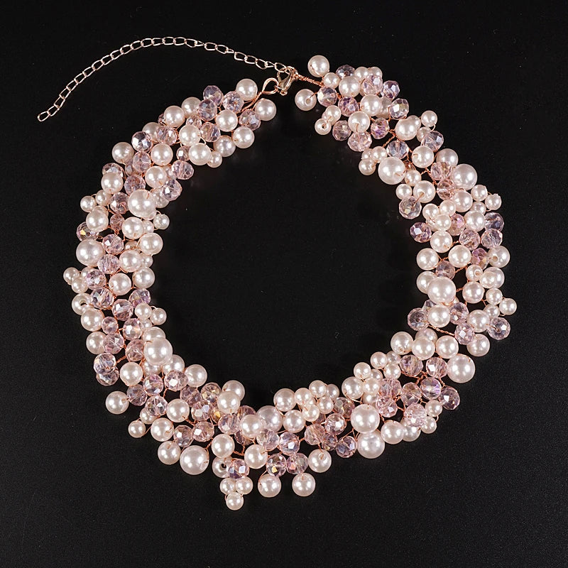 Elegant Bridal Pearl Jewelry Set - Dangle Earrings & Necklace - Top-Rated Party Accessory