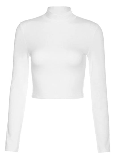 Womon Backless Hollow Out Top Women Sexy Slim Bodycon Tee