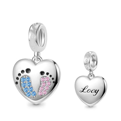 Spring Butterfly Heart Enamel Flower Charm Bead for Bracelets and Necklaces