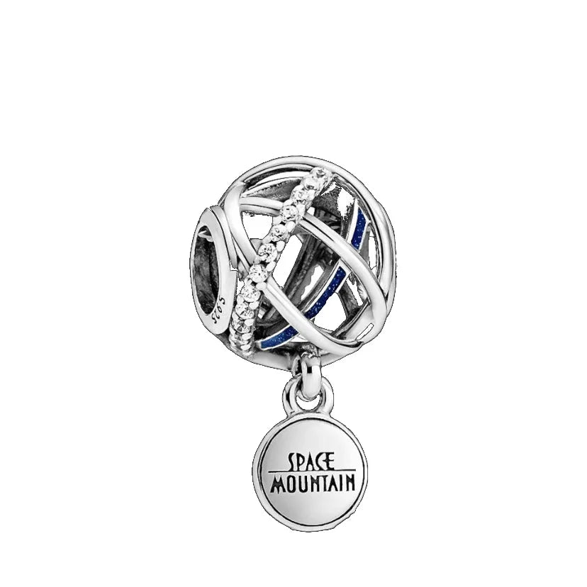 925 Sterling Silver Cute Character Bead Pendant for DIY European Bracelets B384