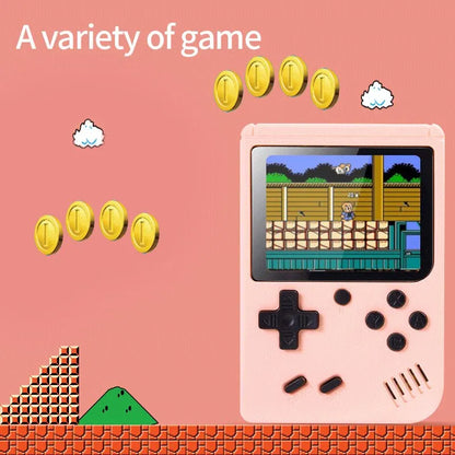 BOYHOM Retro Portable Mini Handheld Video Game Console 8 Bit 3.0 Inch Color LCD Built In 500 Games For Kids