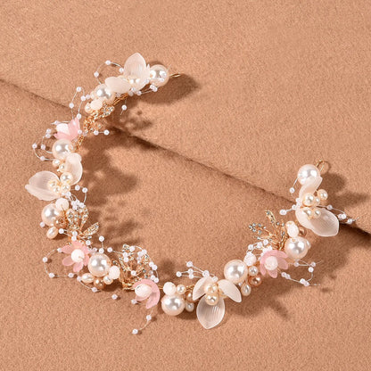 Chinese Retro Flower Hair Pins and Side Clips with Rhinestones for Women and Girls Elegant Hanfu Dress Accessories