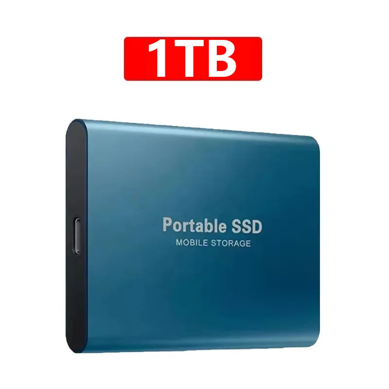 AEVYVKV 2TB Portable External SSD High Speed USB 3.1 Type-C Hard Drive Compatible with PC Mac Xbox One Phone